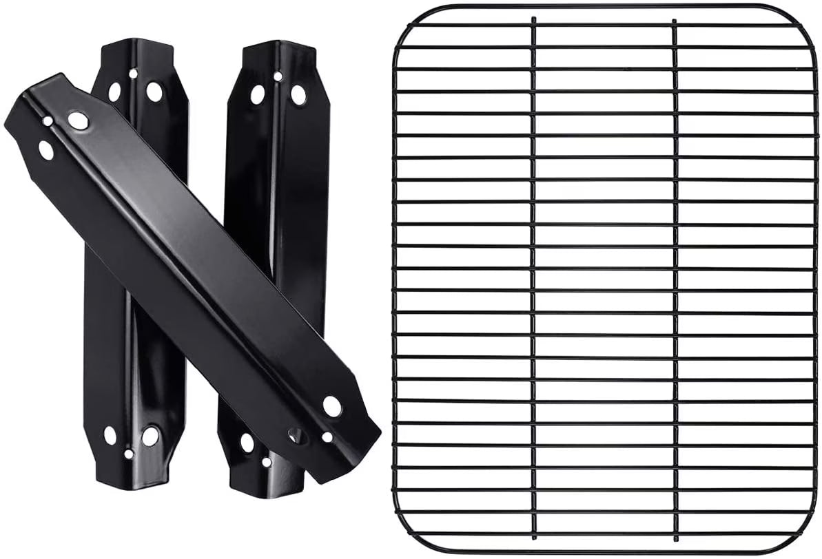 3 Packs Porcelain Steel Heat Shield Flame Tamer for 3-Burner Propane Gas Grill P2203