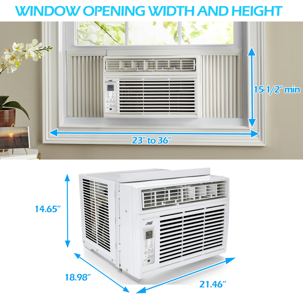 Window Air Conditioner with Digital Panel and Remote Control N6950