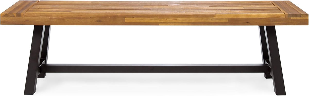 Rustic Metal Bench E272262