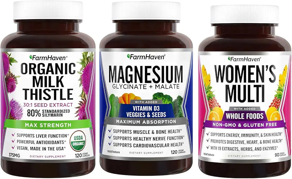 Magnesium + Milk Thistle + Multivitamin for Women Z27187