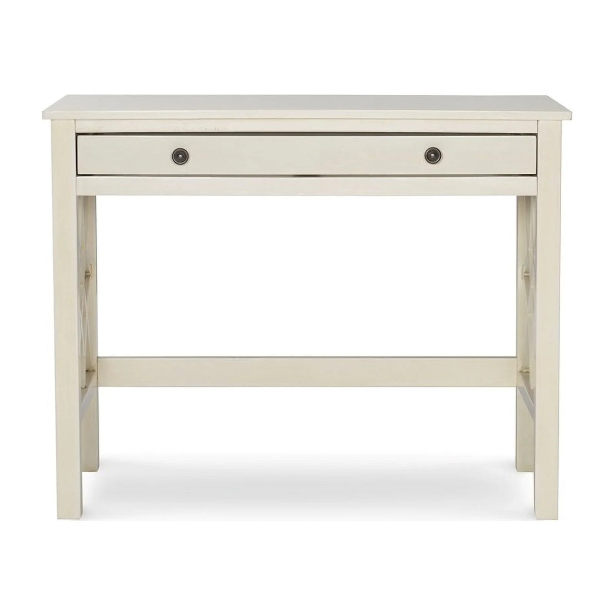 Antique White 1-Drawer Wood Desk V8338
