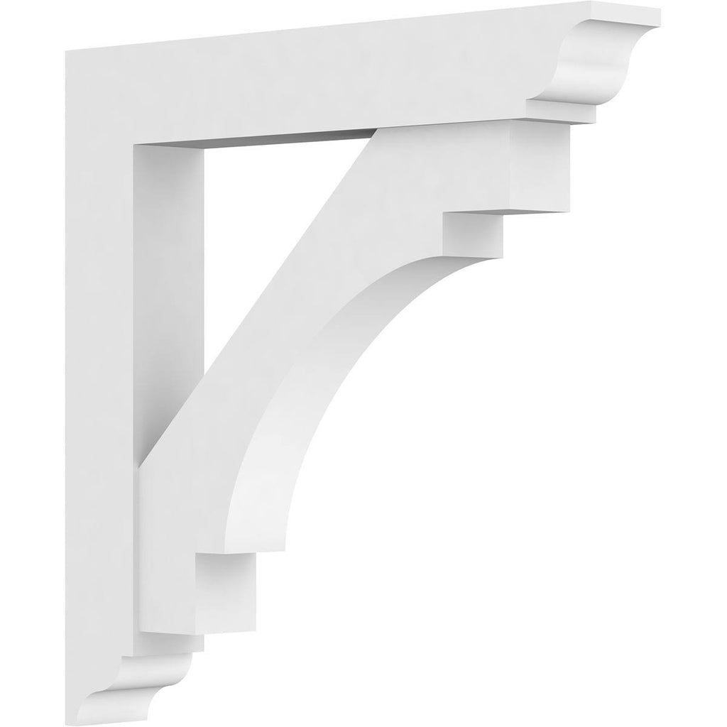 PVC Bracket with Traditional Ends - 3 x 24 x 24 in. Q66965
