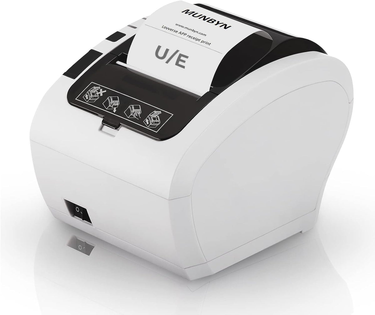 Thermal Receipt Printer, USB/Ethernet Port 80mm POS Printer with Auto-Cutter R57757