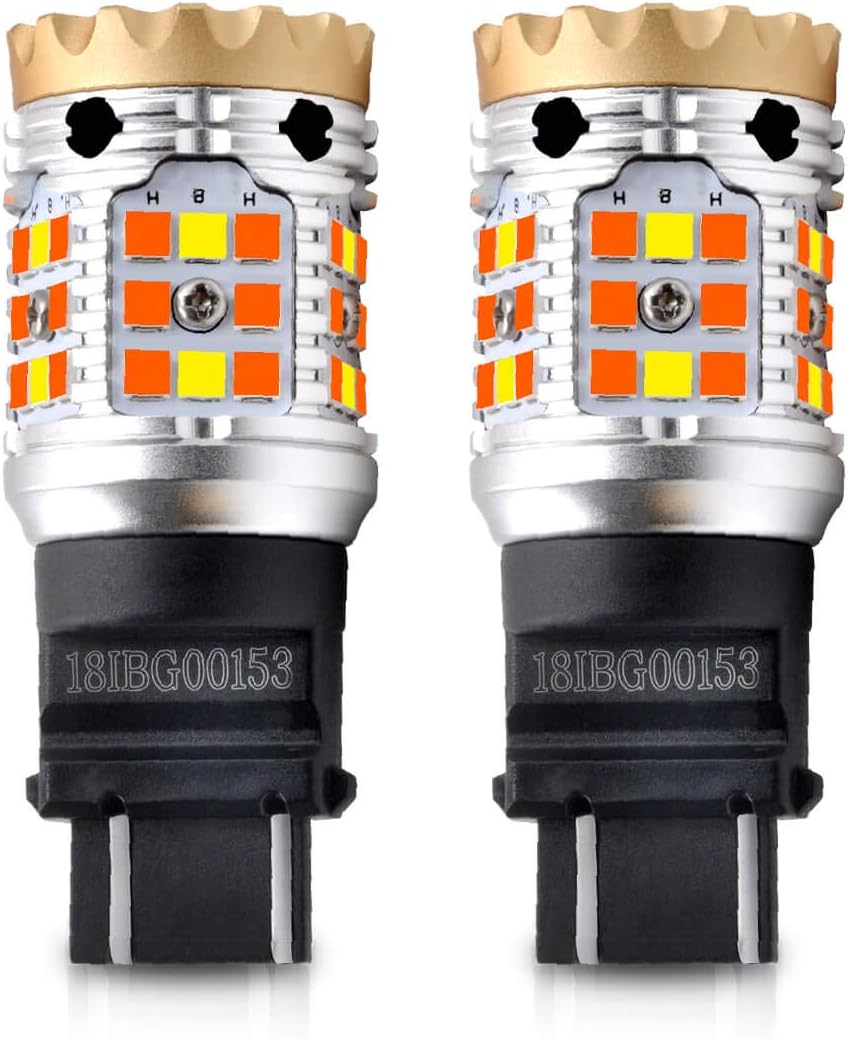 3157 LED Switchback White Amber Turn Signal Bulb Pack of 2 J5430