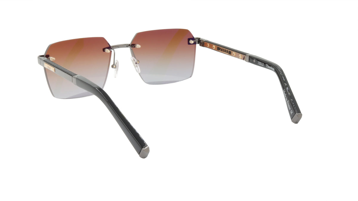 Titanium Acetate Leather Gradient Sunglasses L3637