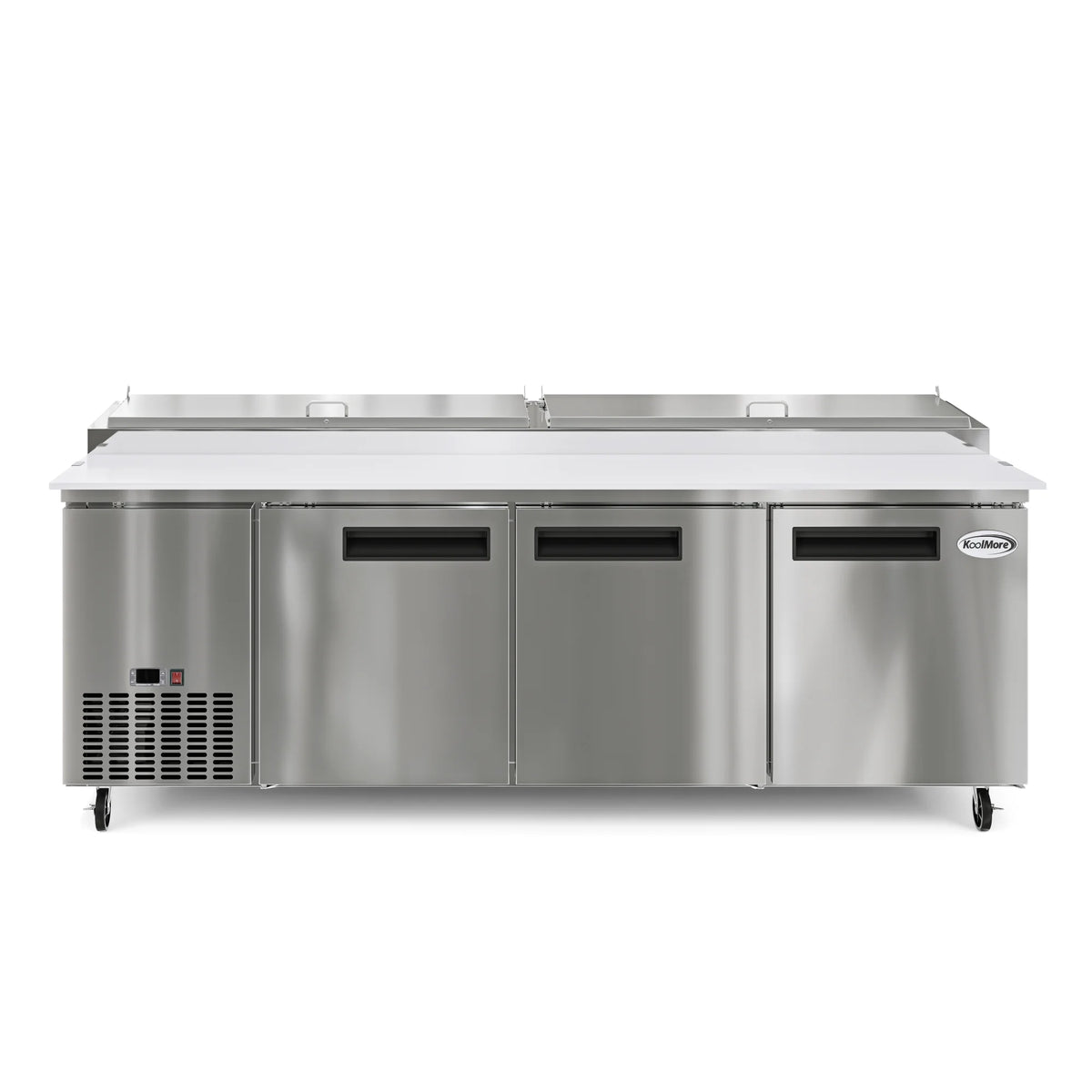 92 In. Three Door Stainless-Steel Pizza Prep Refrigerator S6703
