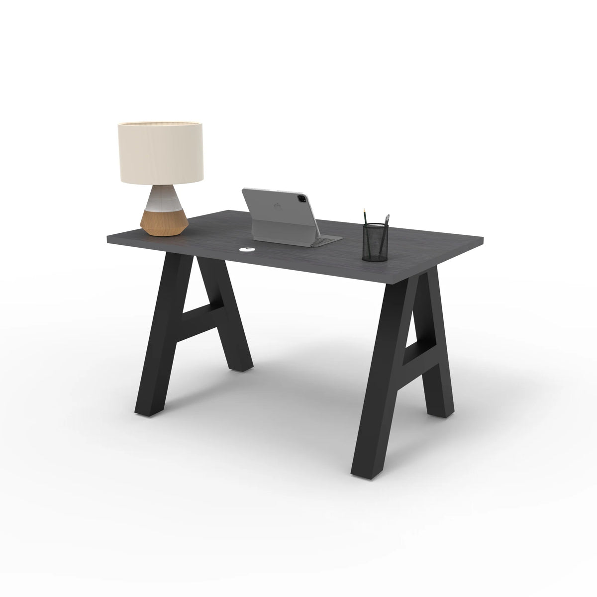 48" Writing Desk with Black Frame P257