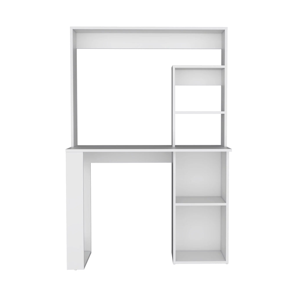 Desk With Hutch and Shelves E5599