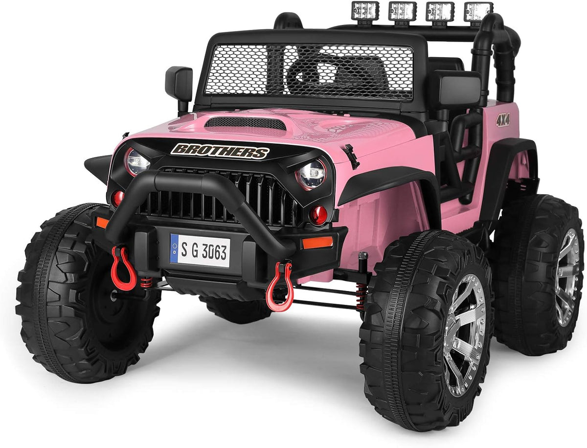 White Kids Ride On Electric Car with Remote Control R64726