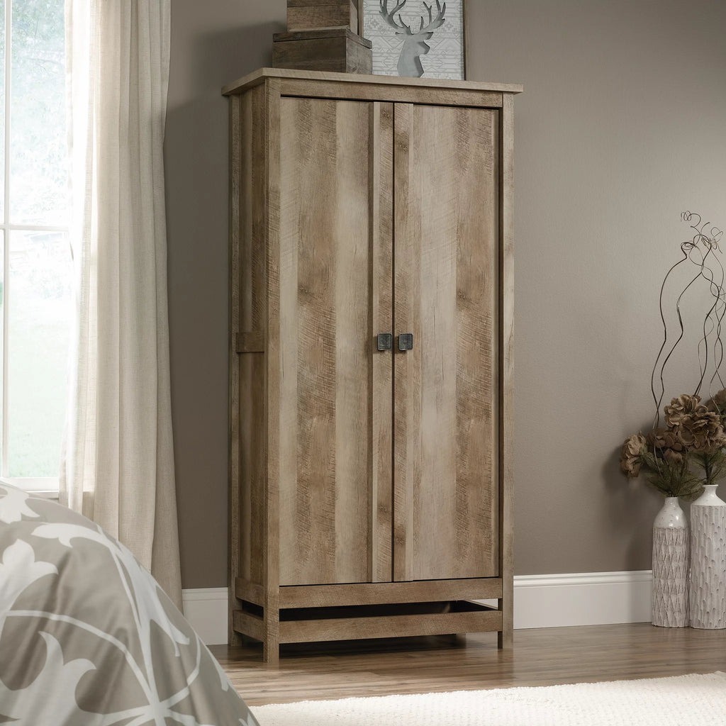 Lintel Oak Finish Storage Cabinet A291