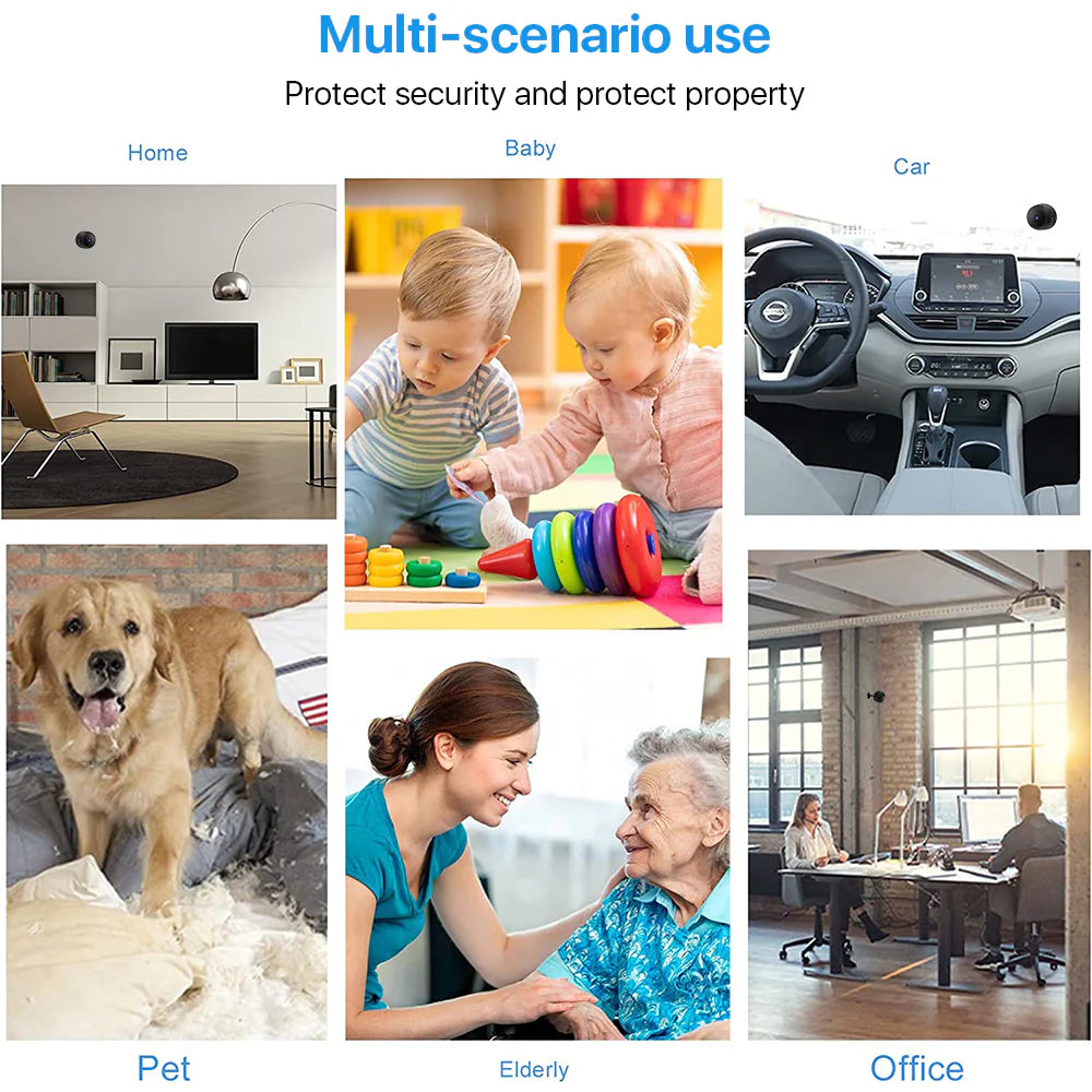 Wireless Wifi Night Vision 1080P HD Mini Indoor Camera A863865