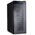 12 Bottle Thermoelectric Freestanding Wine Cooler Black F137234
