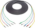 12G-SDI-4K UHD 5-Channel BNC Female to HDBNC Male Snake Cable Black 10 ft. I9941