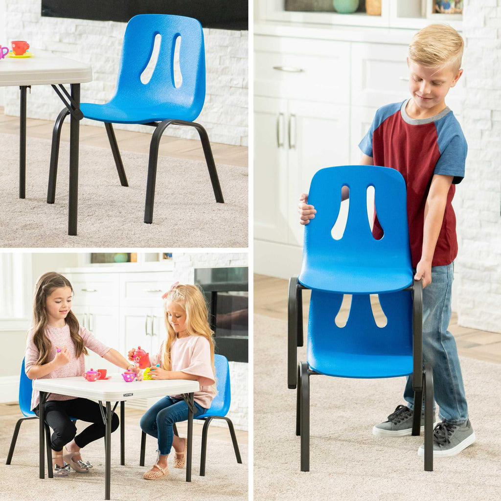 Children’s Stacking Chair 4 Pack Dragonfly Blue N640