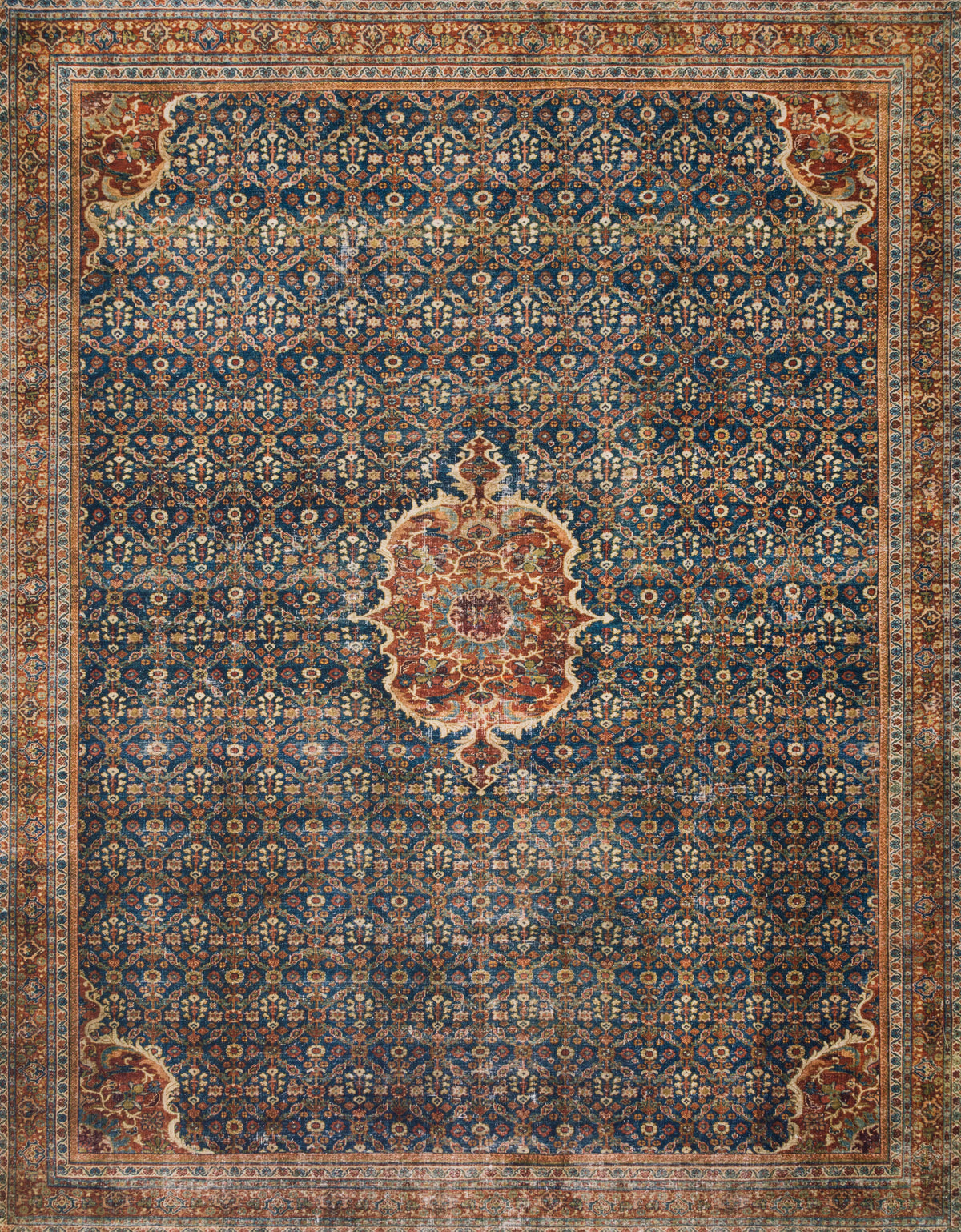 Cobalt Blue Spice Rug 2'0 x 5'0 X822435