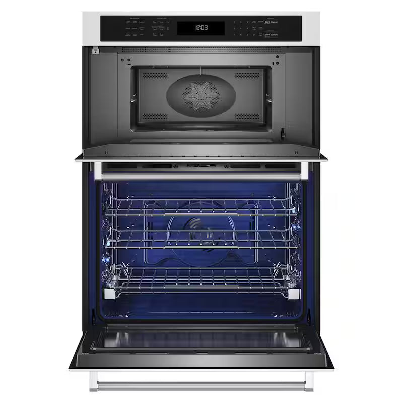 Electric Wall Oven and Microwave Combo in White E5524