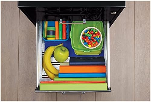 Black 18in Deep 3 Metal Organizer Pencil Drawer Vertical File Cabinet R927595