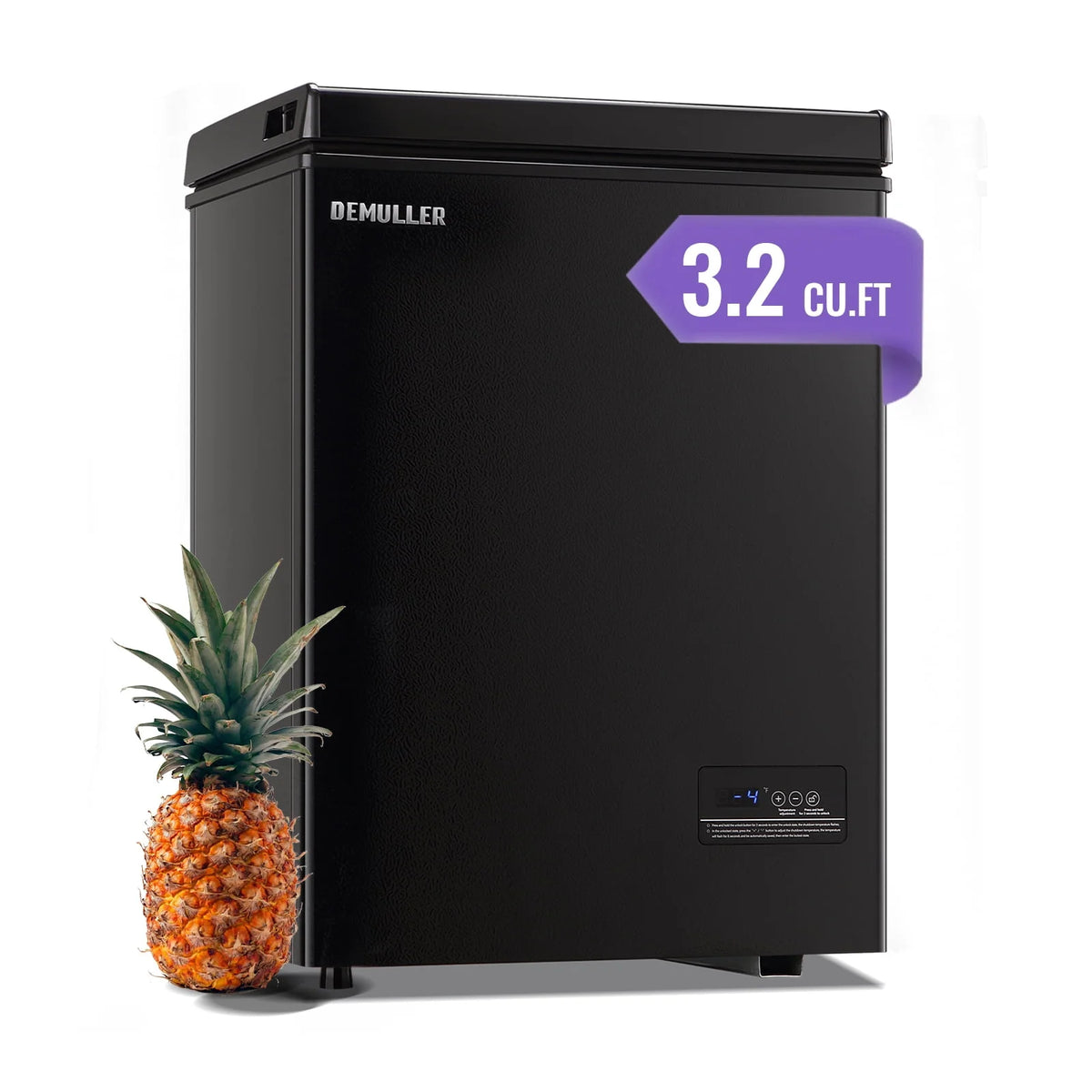Chest Freezer with Electronic Display Screen 2 Removable Baskets P50005