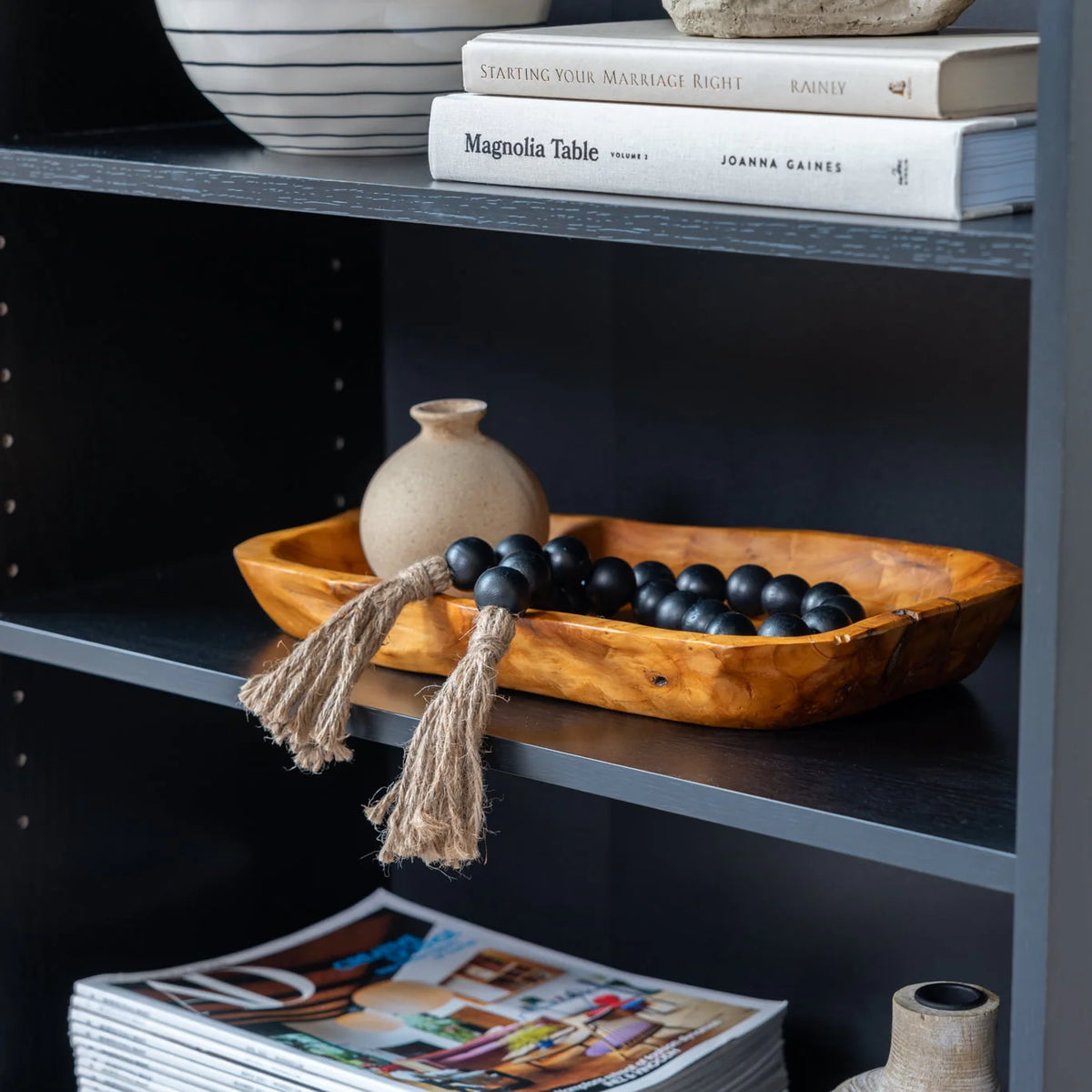 White 3-Shelf Bookcase with Adjustable Shelves C582