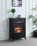 Black Electric Fireplace Z62642