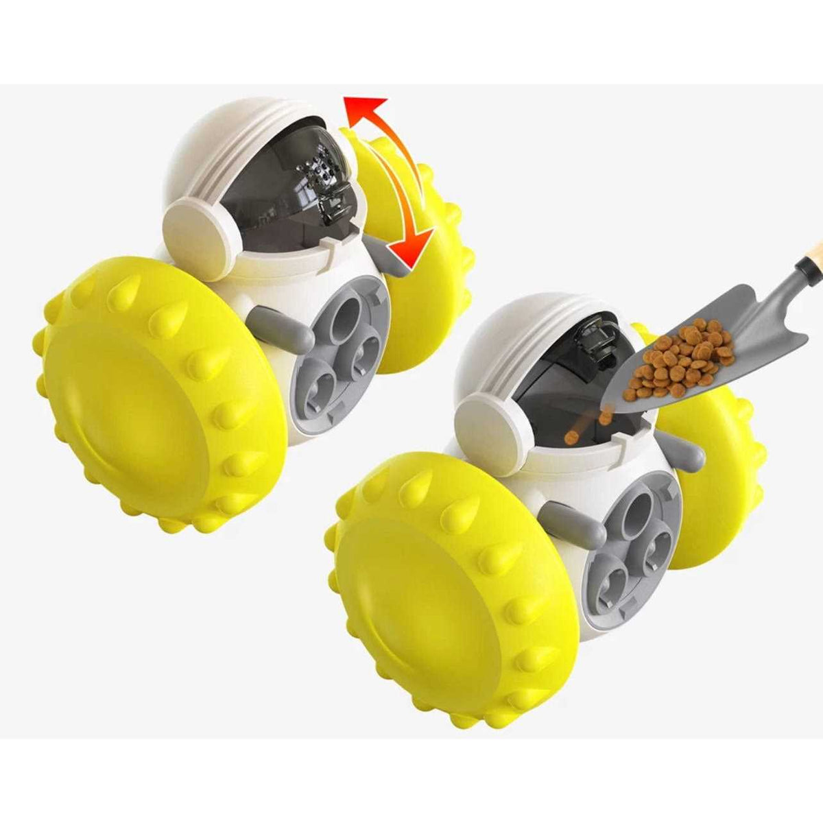 Robot Shaped Treat Dispenser Push Toy S652339