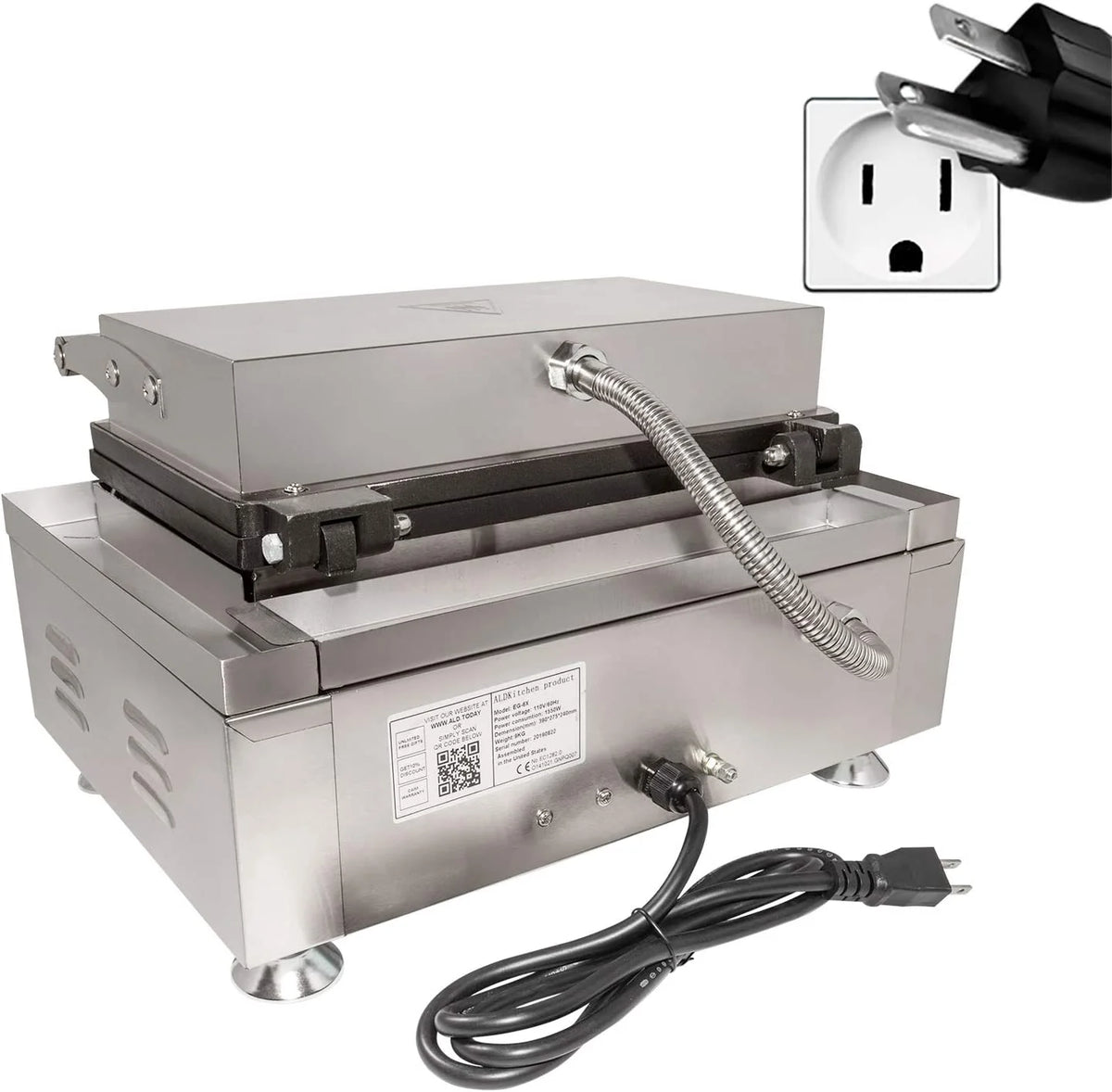 6 Pcs Nonstick Waffle Maker N511303