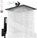 8'' Rainfall Stainless Steel Shower Head Combo with Handheld Shower and 78'' Shower Hose, Pack of 2 V749013