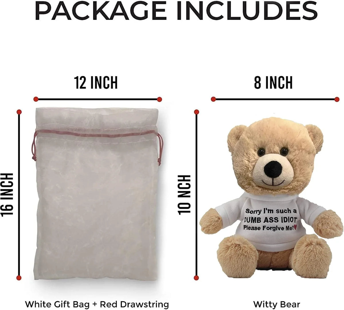 Teddy Bear with Gift Bag D930369