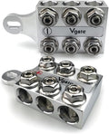 12-Way Post Terminal Distribution Block Bus Bar, 8AWG up to 4/0 AWG, Pack of 2 Q95265