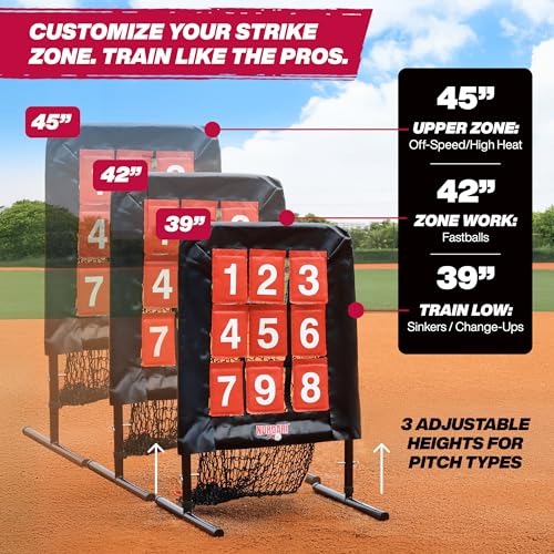 9 Hole Pitching Net with Strike Zone Target C65254