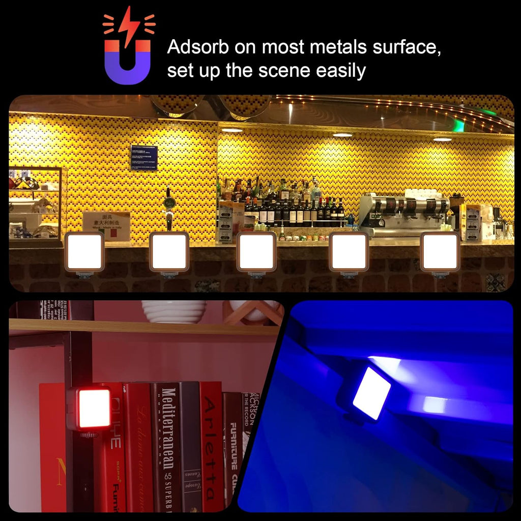 RGB 360° Full Color Portable LED Camera Light with LCD Display Y983