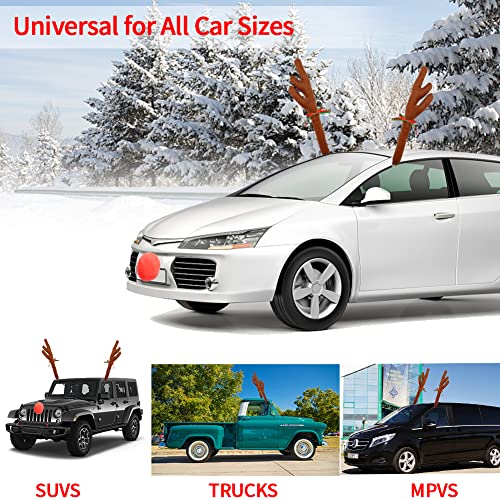 Car Reindeer Antler Kit and Nose Christmas Decoration Set C717