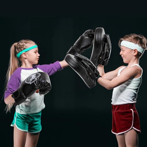 3-in-1 Kids Boxing Set with Punching Gloves Mitts Kick Pad R5642