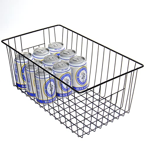 16 Inch Wire Storage Organizer Baskets with Built-in Handles R586