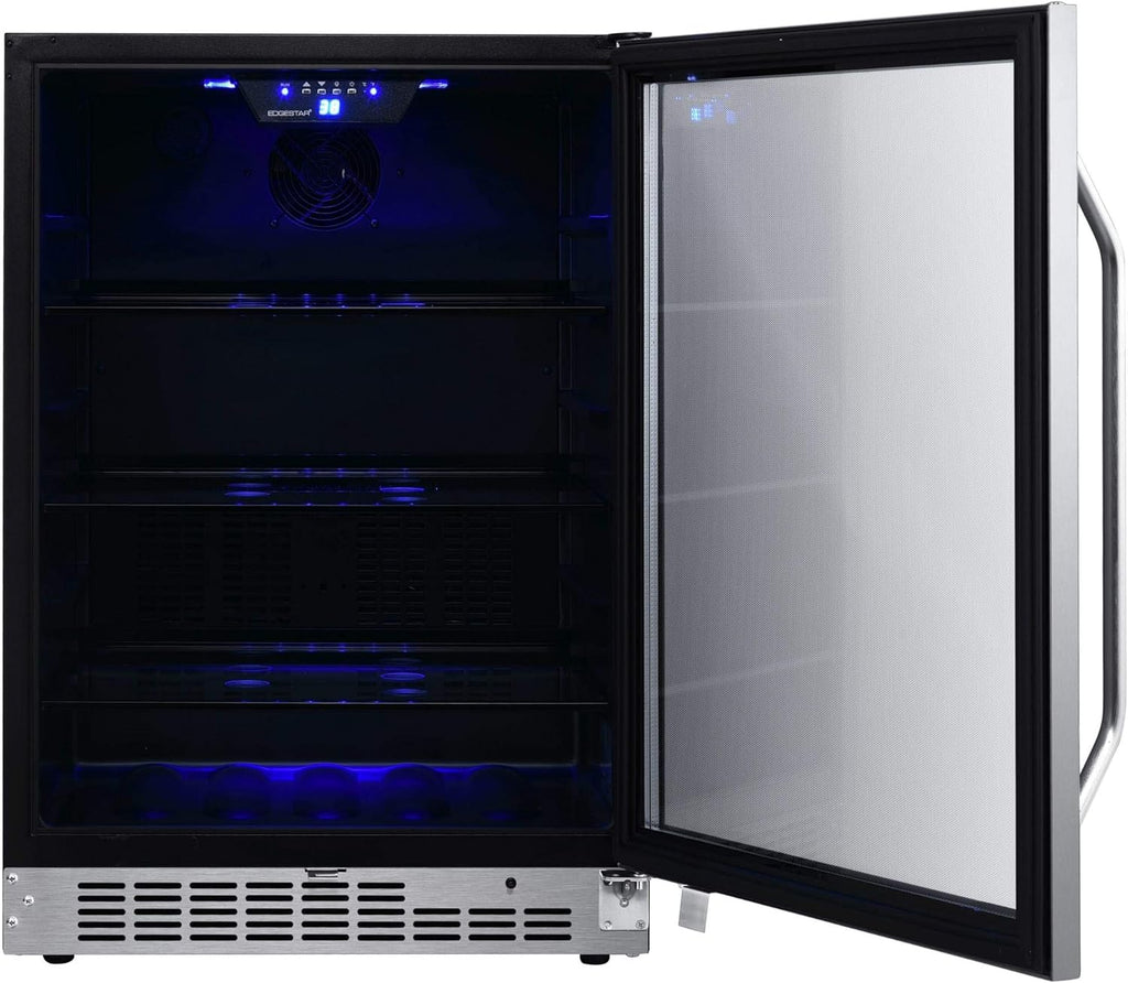 142 Can Built-In Beverage Cooler with Tinted Door Q7573