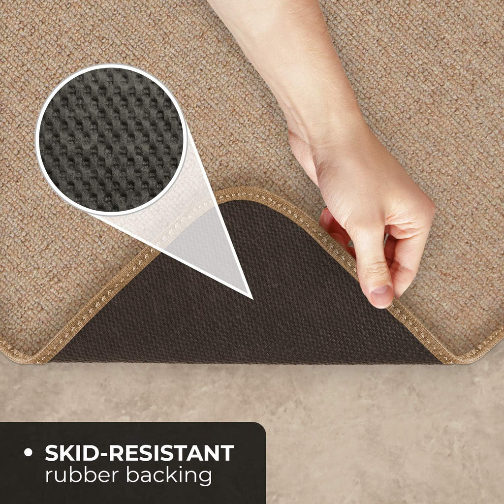 Skid-Resistant Carpet Runner - Pebble Beige - 10 Feet X 48 Inches O19346