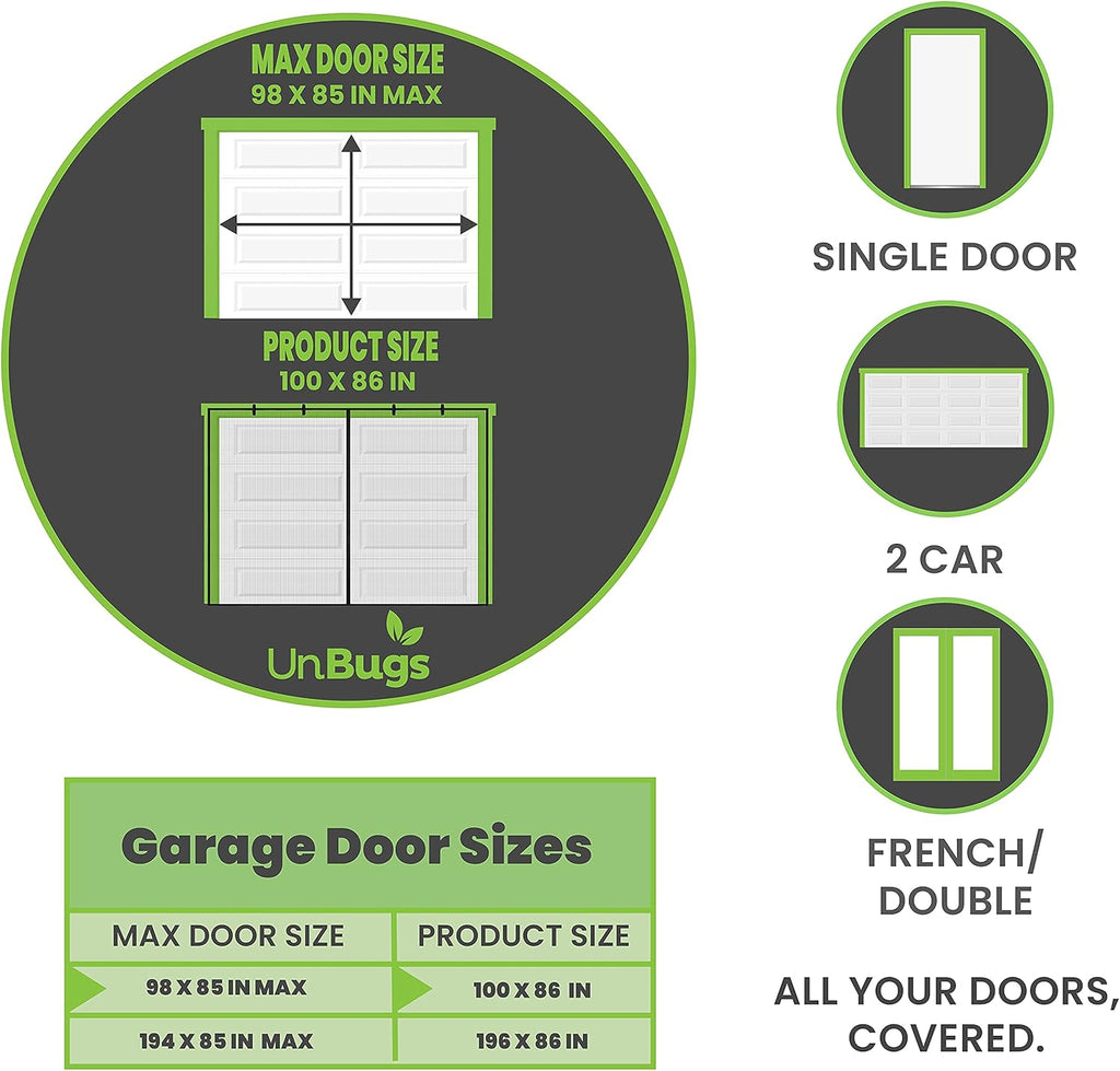 Fiberglass Mesh Magnetic Screen Door Pack of 2 B359865