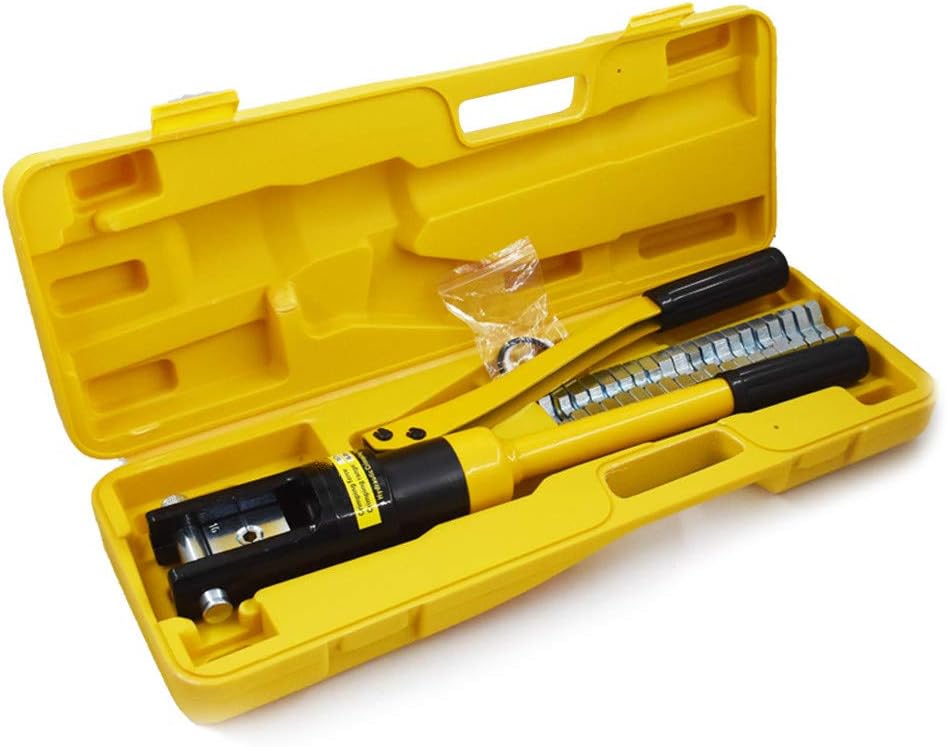 10 Ton Hydraulic Cable Crimper with 9 Dies I315
