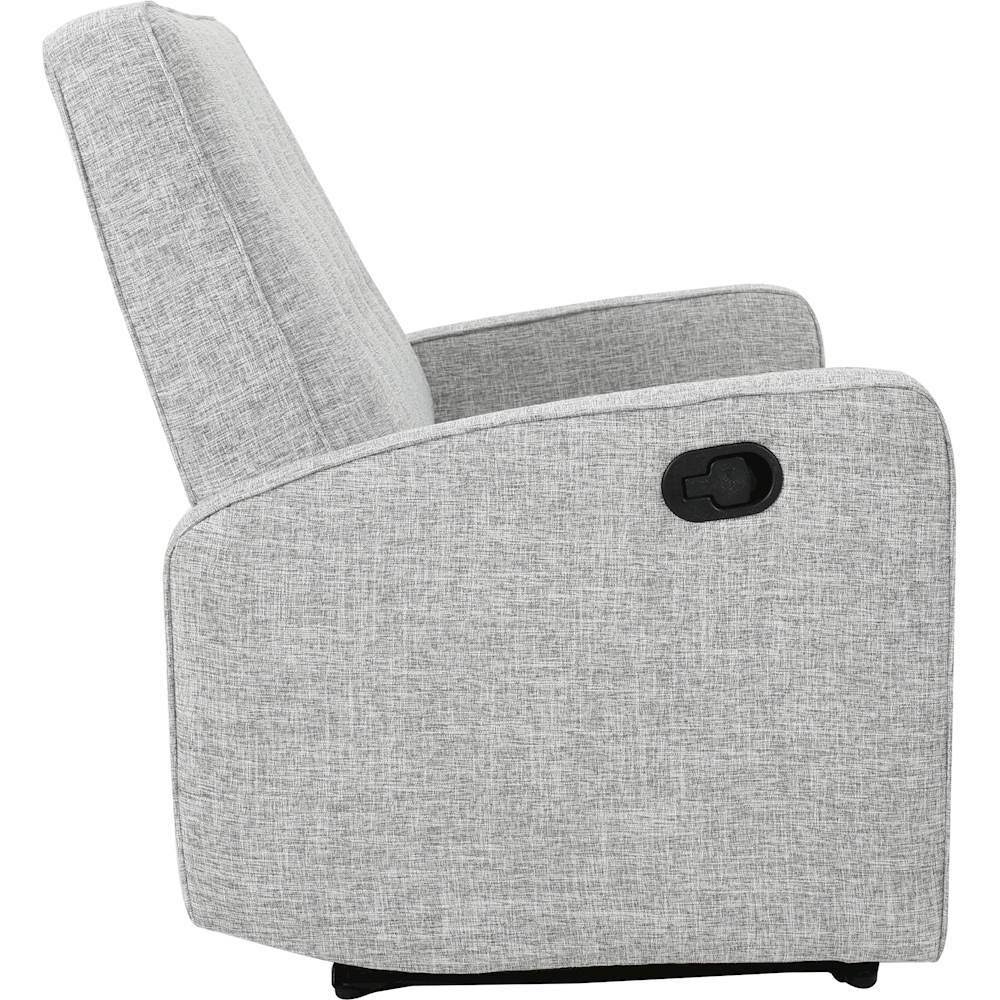 Light Gray Tweed Loveseat Recliner Q359