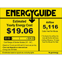 Satin Nickel Ceiling Fan W955650