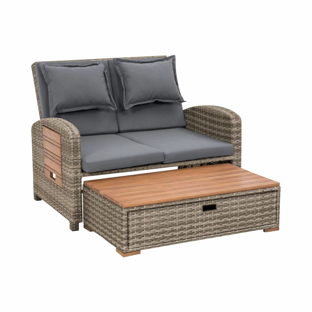 Solid Teak Wood Outdoor Modular Daybed K677