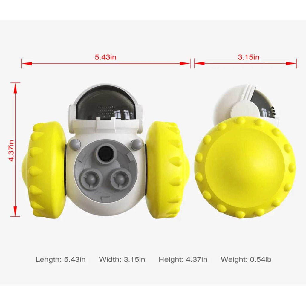 Robot Shaped Treat Dispenser Push Toy S652339