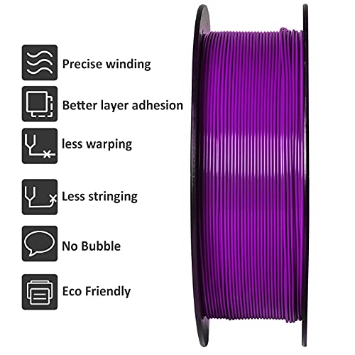 Silk PLA Filament 1.75mm 1kg 1 Spool Silk Gold B9352