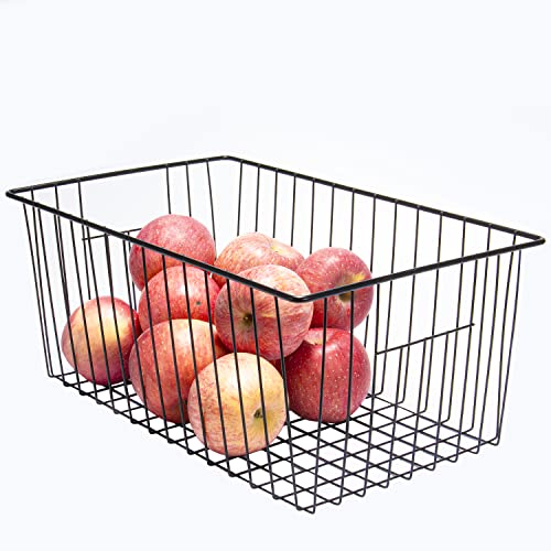 16 Inch Wire Storage Organizer Baskets with Built-in Handles R586