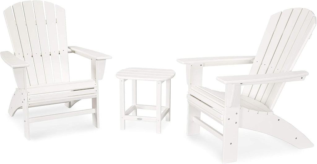 3-Piece Curveback Adirondack Chair Set with Side Table R3446