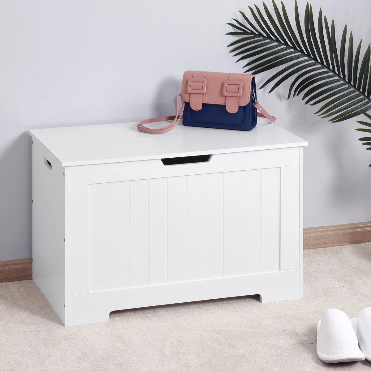 White Lift Top Wooden Storage Cabinet Z17671