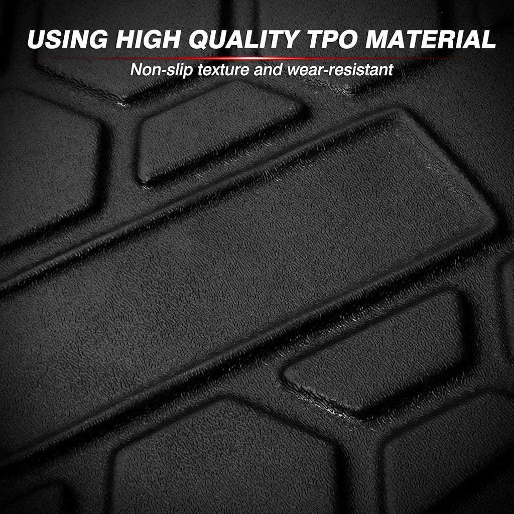 Black Non-Slip TPO Car Cargo Mat Pack of 2 D64877