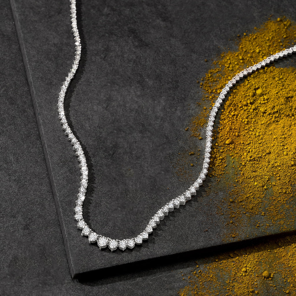 3.00 ct. t.w. Diamond Tennis Necklace in Sterling Silver U547