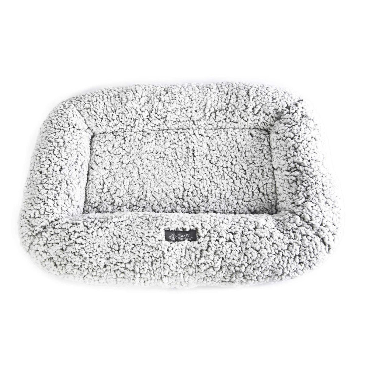Plush Sherpa Bolstered Crate Mat Dog Cat Bed D26937