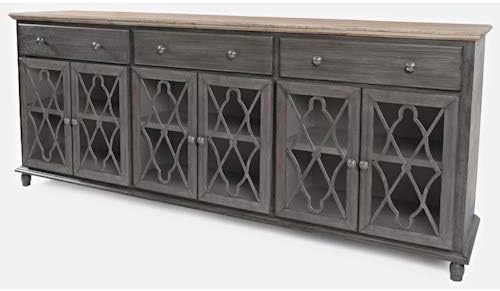 Six Door Grey Accent Cabinet Y641